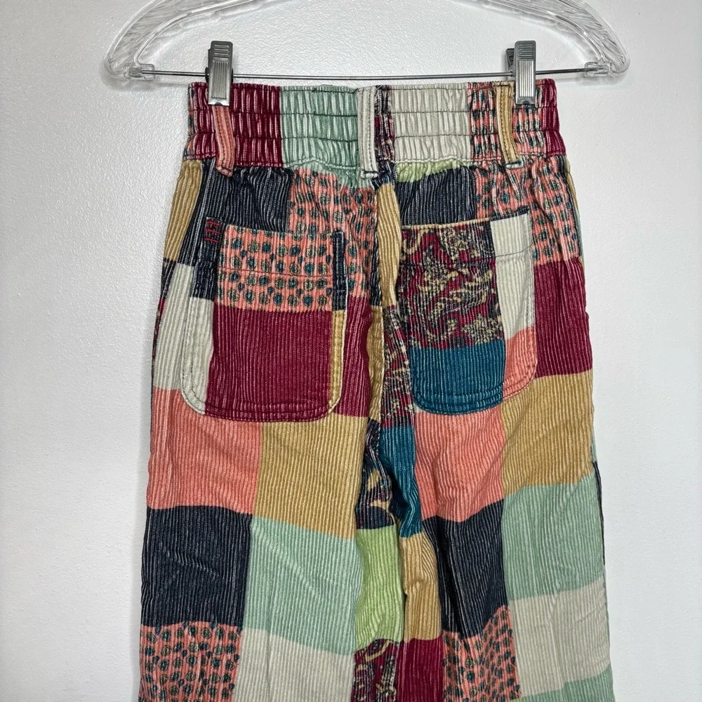 BDG Zana Patchwork Corduroy Trousers XS High Rise Wide Leg - Picture 8 of 13